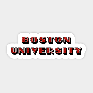 bostn glitter lettering Sticker